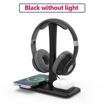 3in1 Headphones Stand Wireless Charger RGB Atmosphere Light Gaming Headset Bracket Mobile Phone Bluetooth Earphone Charging Dock juoda