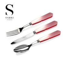 [Sabre Paris] Gustave Dinner Cutlery 3-Piece Set (Rose Pink)