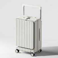 KarLot Wide Pull Rod Luggage 28-inch pieno baltumo spalva