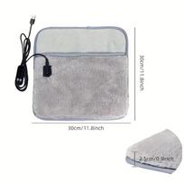Cozy USB Heating Pad×1 For Polar Fleece 30*30cm Adjustable Temperature 35°C To 55°C Cozy USB Heating Pad: 5 Temperature & Timers China Mainland