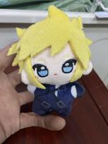 Final Fantasy VII Cloud Strife Cosplay Anime Plush 10CM Stuffed Body Plushie Cartoon Pendant Knapsack Ornament Birthday Gifts