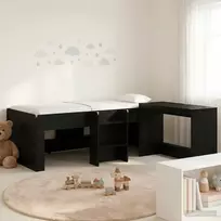 Lova su stalu 2 vnt. Juodojo ąžuolo Apdirbta mediena