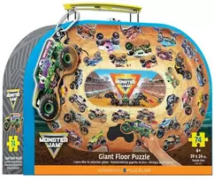 Eurographics Monster Jam milžiniška grindų dėlionė vaikams 74 det. 61×99 cm