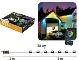 Išmanioji LED girlianda „SMART LIGHTS“ 36 LED, 13 m, multicolor, IP65