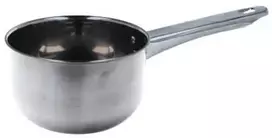 Nerūdijančio plieno puodas, 14cm skersmens, 8cm aukščio 1vnt
