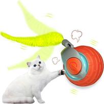 Interactive Cat Toys Ball Rechargeable Smart Pet Electric Toy For Cat Kitty Pet Smart Automatic Teaser USB Rechargeable Cat Toy yellow