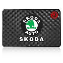 BASO3 Car Mobile Phone Mat Dashboard Mat Rubber Mat  Non-Slip Pad For Skoda Octavia Rapid Kodiaq Karoq Superb Fabia Kamiq VisionS