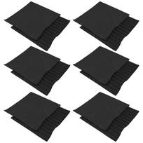 ABUL-12 Pcs Black Acoustic Panels Soundproofing Foam Acoustic Tiles Studio Foam Sound Wedges 2.5 X 30 X 30Cm juoda