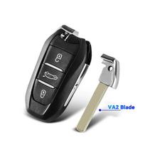 3 mygtukai Peugeot 308 408 508 2008 3008 4008 5008 Citroen C3 C4 Ds5 išmaniajai kortelei automobilio rakto korpusas