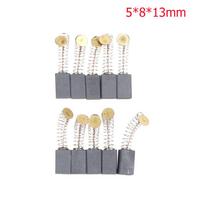 10 Pcs  Brass Carbon Brushes Motor Replacements For Electric Grinding Heads 5*5*8cm /5*8*13mm 5x5x8mm