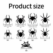Removable 3D Bat LED Decoration Glow in the Dark Wall Stickers Halloween Decorations Glow Effect Spider Atmosphere