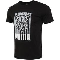 Puma American Retro Animal Pattern Printed Casual Crew Neck Short Sleeve T-Shirt Men Tops Black 677543-01 S