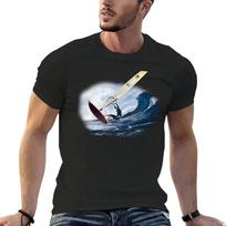Windsurf T-Shirt vintage anime shirt plus size clothes  heavyweight t shirts for men S juoda