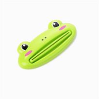 Bathroom Home Tube Squeezer Easy Cartoon Toothpaste Dispenser Rolling Holder 1pc CLE žalia