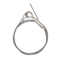 Adjustable Hanging Rope Stainless Steel Wire Rope Sling Spring Hook Antifall Safety Lanyard Strong Load-Bearing 0.5M
