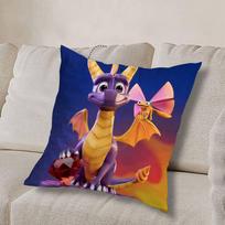 S-Spyro R-Reignited TrilogyS Pillow Case Anti-dustmite Pillowcase Invisible zipper silky short plush Sofa cushion cover 30cmx30cm