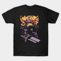 Men Black Print T-shirt Zurg No-Cut Transfer Paper Print Cotton Tshirt 4XL juoda