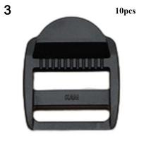 10pcs 32x20mm Plastic Ladder Lock Slider Tactical Tri Glide Buckle 10 Colors Adjustable Outdoor Tool 3