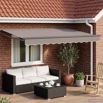Electric Awning Frame Anthracite 3.5 x 2 m Aluminum