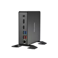 Shuttle XPC Nano PC NC40U5, Intel Core i5-1235U, 1x HDMI, 1x DP, 1x USB-C/DP, 6x USB3.2, 1x 2,5 colio vieta, 2x M.2, 1x LAN, RAID, 24/7 nuolatinis darbas, su VESA ir stovu