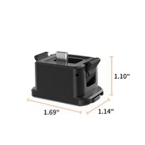Multi-functional Charging Base for DJI Osmo Pocket 3 with 1/4  Screw Hole and GoPro Folding Interface 18g Ultra-Light Adapter juoda