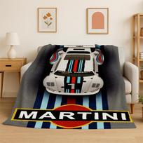 Racing Car M-Martini Moto Soft Flannel Throw Blanket,Cozy Blanket for Bed,Couch,Sofa,Bedroom,Living Room,Travel,Picnic kids 75x90cm