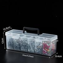 Plastic Organizer Box Transparent Portable Tool Box Multipurpose Electrician Drill Tool Storage Box Hardware Tool Case
