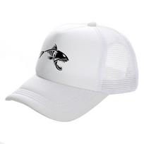 Žvejyba Skeleto Žuvies Kaulas Trucker Kepuraitė Unisex Juokinga Žuvies Kaulo Kepurė Beisbolo Kepuraitė Šiurkšti Vasarinė Unisex Tinklelio Kepuraitės MZ white