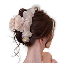 Women Large Mesh Hair Claw Clips Strong Hold & Nonslip Fashion Hair Clips for Holiday Birthday Gift