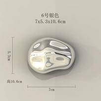 Sidabro akmens fonas Sieninis pakabinamas planetos meteorito abstraktus trimačio rankdarbio pakabukas Svetainės sienos dekoracija