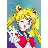 Dažymas pagal numerius su rėmu Paveikslai dažymui Sailor Moon 40x50 cm