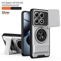 For Xiaomi 14T Pro Case Xiaomi 14T Cover Mi 14T 14tpro Cases Magsafe Magnetic Fold Holder Military Armor Camera Protection Cover xiaomi 14T pro gray