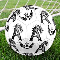 1PC Tribal Dragon Letter Soccer Emblem Soccer Ball Size 5 Football Machine Sewn Indoor/Outdoor Universal Football Surprise Collection n141 Size 5