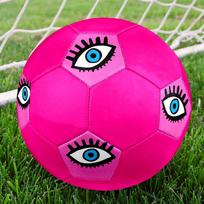 1pc Signage Eerie Eye Illustration Outdoor Sports Football, Size 5, Comfortable And Durable Feel,Gift yy26060433 Size 5
