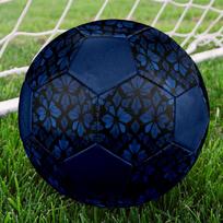 1pc Blue Floral Durable Soccer Ball/Football, Size 5, Perfect for Training, Entertainment And Competition,Gift yy26060611 Size 5