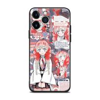 Mitsuri Kanroji Kimetsu no Yaiba Anime Minkštas TPU Stiklinis Telefono Dėklas iPhone SE 6s 7 8 Plus X Xr Xs 11 12 13 Mini Pro Max Samsung Other Phone Model&Matte silicone Case