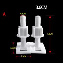 Toilet Hinge Screws 2*Sliding Plates 2*Washers 6cm Screw A