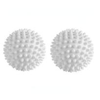 Daugkartinio naudojimo skalbinių kamuolys, apsaugantis nuo susivėlimo, džiovinimo kamuolys raukšlėms mažinti, valymo reikmenys 2pcs balta
