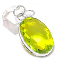 Peridot Handmade Copper Jewelry Pendant 1.97  Z9g91
