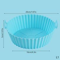 20/16cm Universalus silikoninis oro keptuvės formelis Oro keptuvės silikoninis kilimėlis Kepimo kilimėlis Silikoninis kepimo kilimėlis