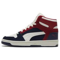 Puma Rebound Layup Sd Audinio Sluoksniuotos Odos Laisvalaikio Aukštakulniai Sportbačiai Unisex Sportbačiai Tamsiai Mėlyni Balti 370219-04 41