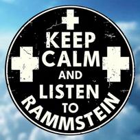 Rammstein Vintage Metal Sign Keep Calm Wall Art for Home Bar Cafe Decor 20x20 įvairiaspalvis