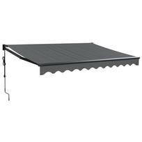 vidaXL Electric Awning with Crank Anthracite 3 x 2.5 m