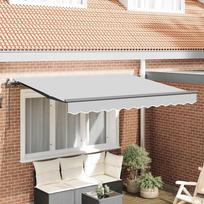vidaXL Retractable Awning Frame Anthracite 3 x 2 m Metal