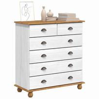 ASKIM White Drawer Chest of Drawers 91 x 40 x 95.5 cm