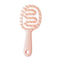 Shampoo Hair Brush Hair Massage Scalp Combs Head Washing Brush Long Handle Dry And Wet Brush Shower Spa HairdressingTool Girls rožinė