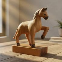 Decorative Horse Statue Ornamental Figure Vintage Craft Collectible Centerpiece Suitable for Living Small