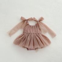 Summer Baby Romper Set Lace Polka Dots Toddler Princess Dress Infant Girls Bodysuit Baby Onesies 0-24 Months 0-3M ruda