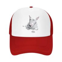 Custom English Bull Terrier Trucker Hat for Unisex Women Adjustable Adult Baseball Cap Hip Hop Dad Hat One Size
