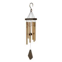 24  Wind Chimes Outdoor 6 Tubes Wind Chime with 5 Colors Decoration Wall in Garden & Outdoor (Gold,24 IN) auksas